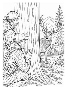 What the Elk... Are We Coloring: Because Elk Camp Never Goes as Planned – A Humorous Hunting Camp Coloring Book for Men