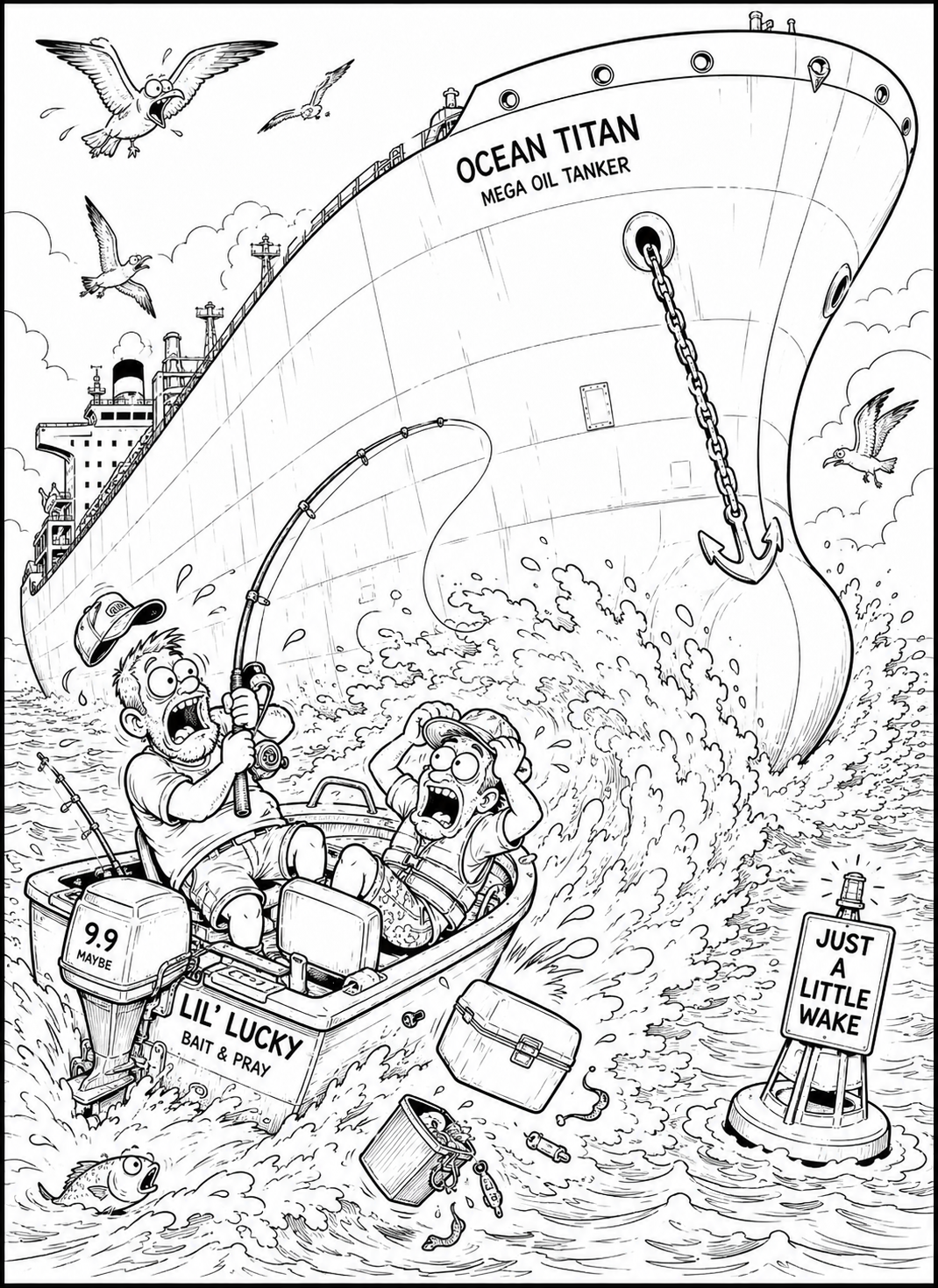 Offshore Anglers Adult Coloring Book: Saltwater Fishing Scenes, Big Catches, Boats, Gear, and Ocean Humor for Men (Reel Therapy Adult Coloring Books for Fishermen)